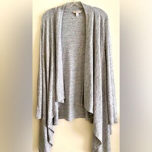 Banana Republic never worn! Luxe heather gray open-front cardigan